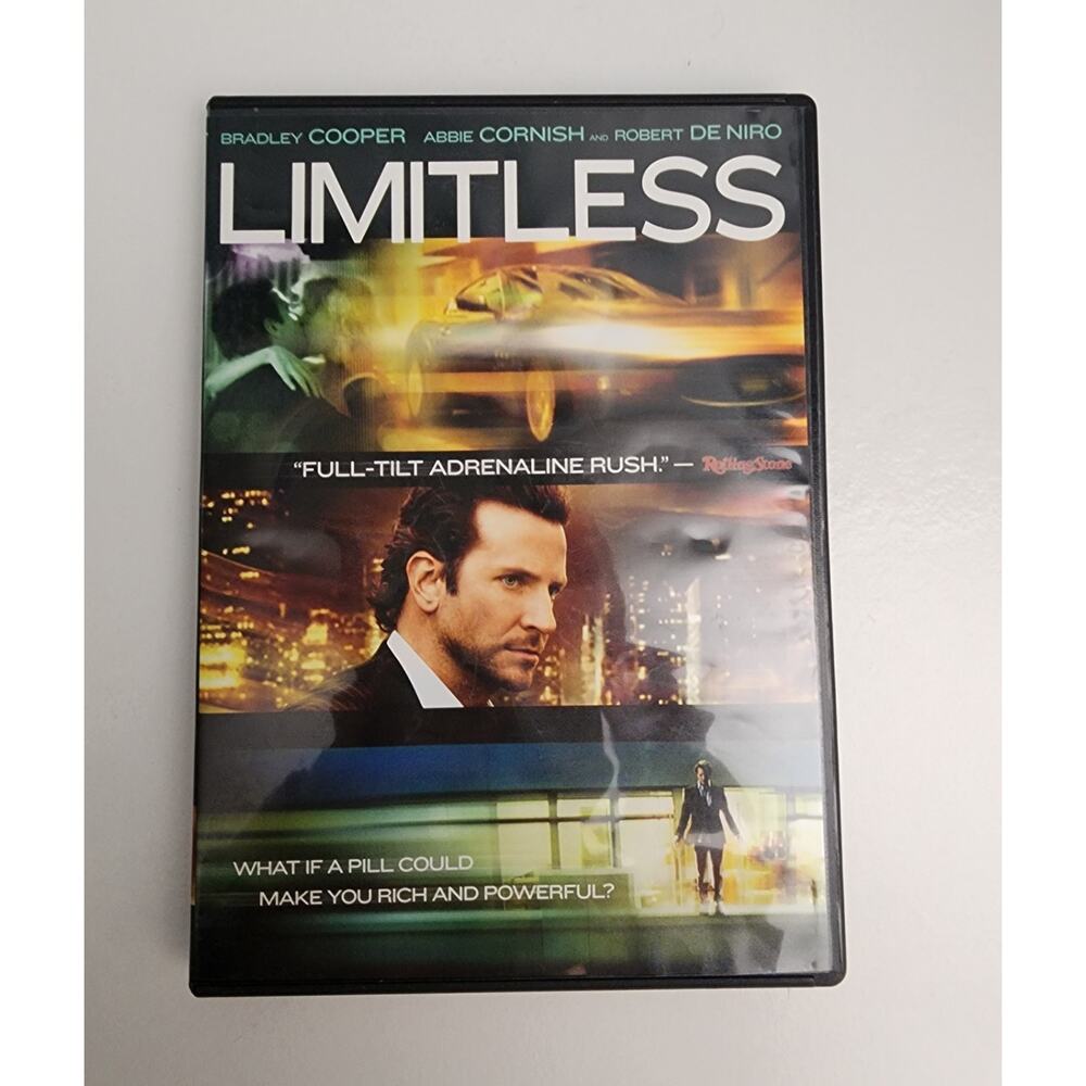 Limitless DVD 2011 Movie Bradely Cooper Robert De Nirob Abbie Cornish